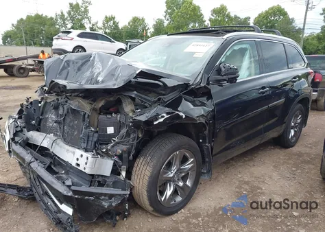 2017 Toyota Highlander Limited Platinum из США, поврежденный, VIN 5TDDZRFH7HS390905